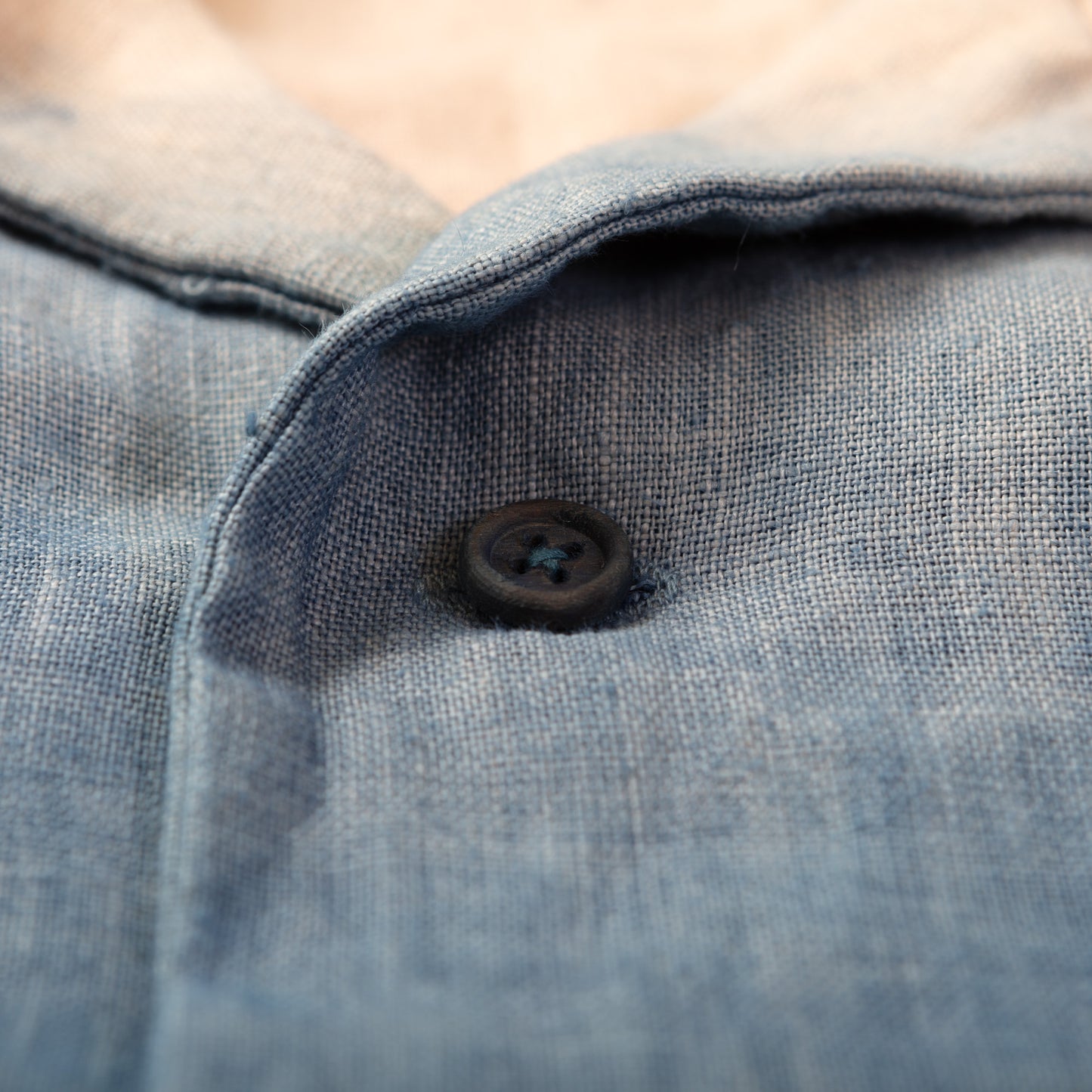 linen オープンカラーシャツ M